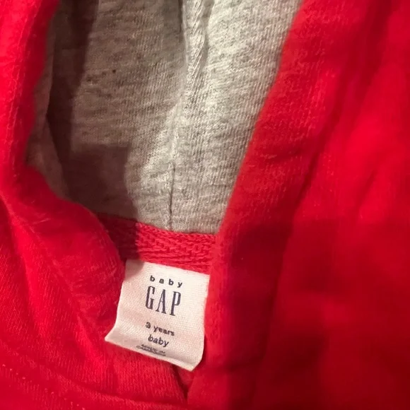 GAP Red and Gray Sweat set Comfortable Joggers and hoodies - Picture 8 of 8